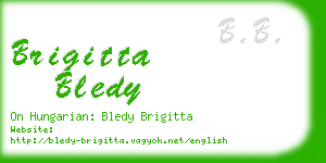 brigitta bledy business card